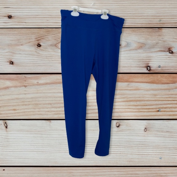 Royal blue leggings with pockets - Picture 1 of 5